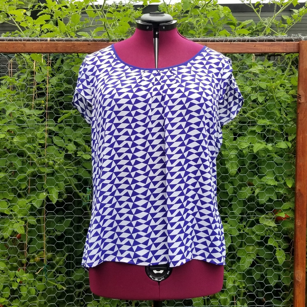 Short Sleeve Flowy Blouse